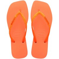 HAVAIANAS SQUARE GLITTER NEON BEIGE/ORANGE 35/36