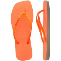 HAVAIANAS SQUARE GLITTER NEON BEIGE/ORANGE 35/36