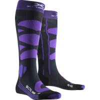 X-SOCKS® SKI CONTROL 4.0 WMN CHARCOAL MELANGE/PURPLE...