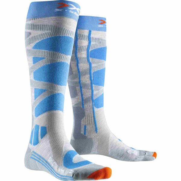 X-SOCKS® SKI CONTROL 4.0 WMN GREY MELANGE/TURQUOISE SIZE 37-38