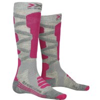 X-SOCKS® SKI SILK MERINO 4.0 WMN GREY MELANGE/PINK...