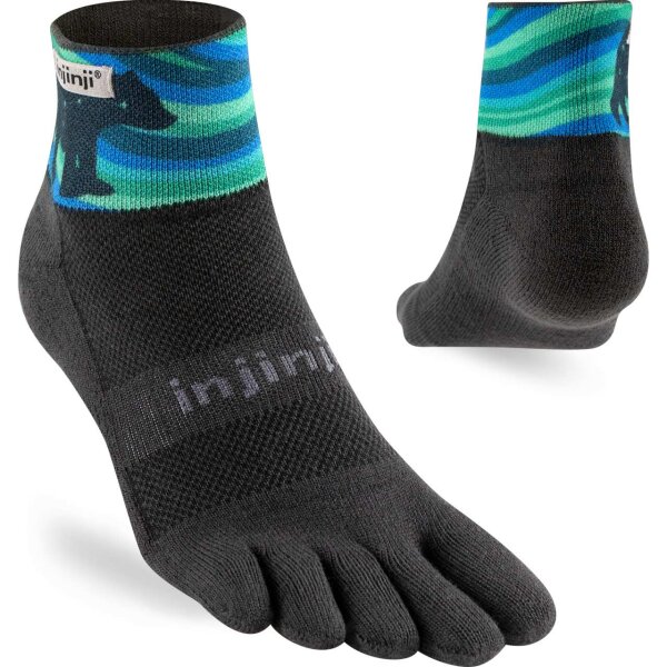 Injinji TRAIL MIDWEIGHT MINI-CREW ARTIST DESIGEND Aurora S