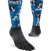 Injinji WOMENS TRAIL MIDWEIGHT CREW ARTIST DESIGNED HUSKIES XS/S