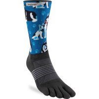 Injinji WOMENS TRAIL MIDWEIGHT CREW ARTIST DESIGNED HUSKIES XS/S