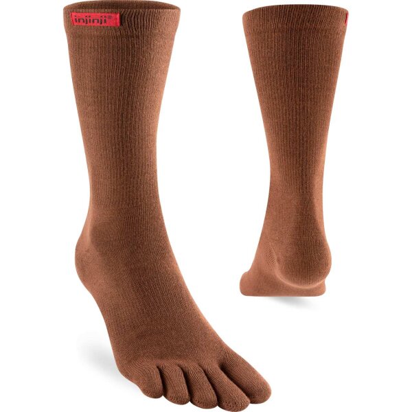 Injinji SPORT ORIGINAL WEIGHT CREW BROWN S